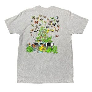 Ed Sheeran Mathematics Butterfly Concert Shirt Adult Size Large Gray Graphic